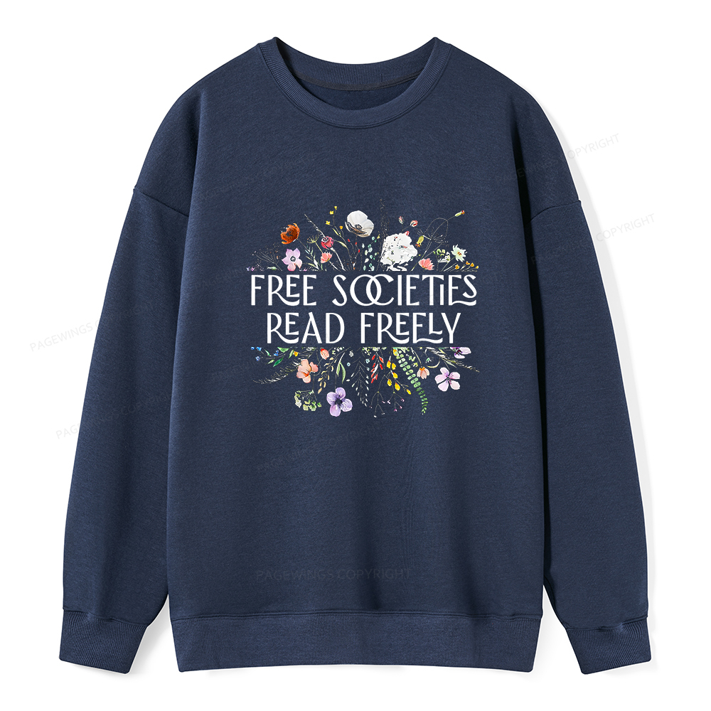 Pagewings Free Societies Read Freely Unisex Classic Sweatshirt