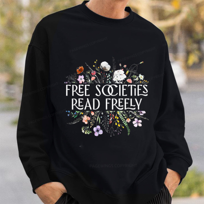 Pagewings Free Societies Read Freely Unisex Classic Sweatshirt