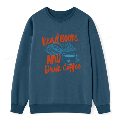 Pagewings Read Books And Drink Coffee Bookish Unisex Classic Sweatshirt