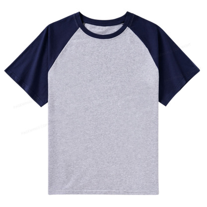 Pagewings Comfortable Solid Color Raglan T-shirt