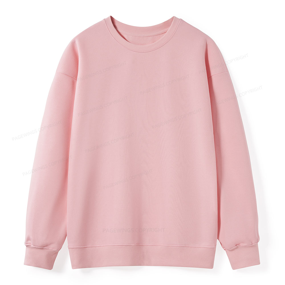 Pagewings Comfortable Solid Color Unisex Classic Sweatshirt