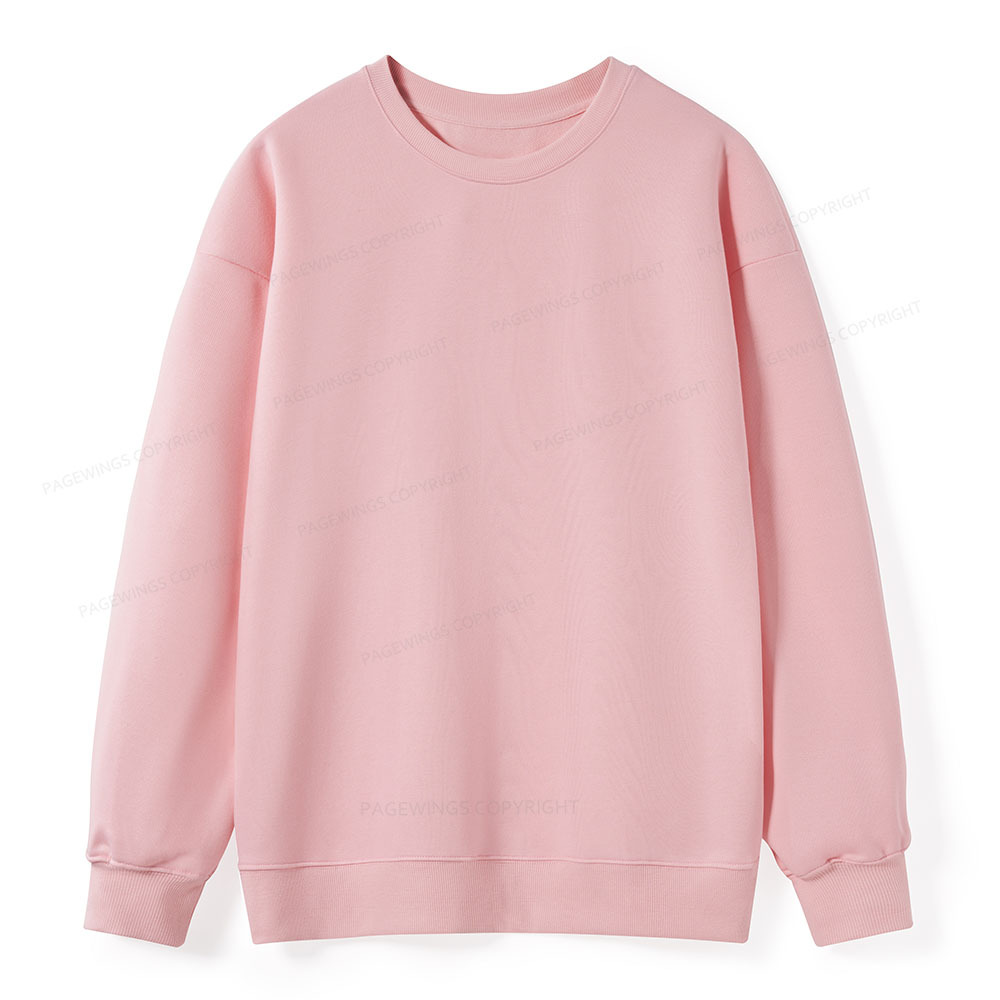 Pagewings Comfortable Solid Color Unisex Classic Sweatshirt