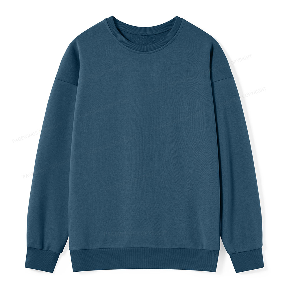 Pagewings Comfortable Solid Color Unisex Classic Sweatshirt
