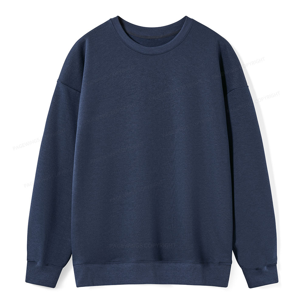 Pagewings Comfortable Solid Color Unisex Classic Sweatshirt