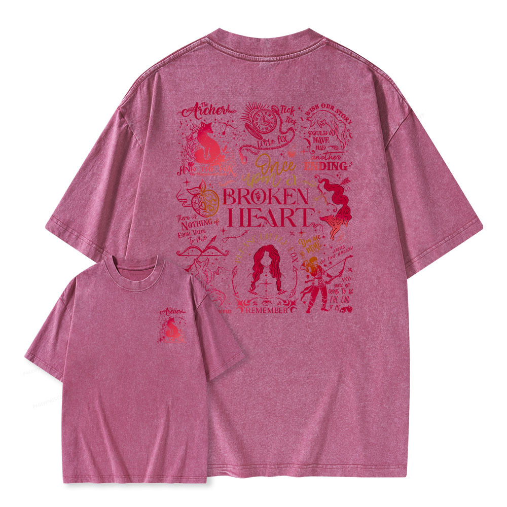 Pagewings The Archer And The Fox Unisex Washed T-shirt
