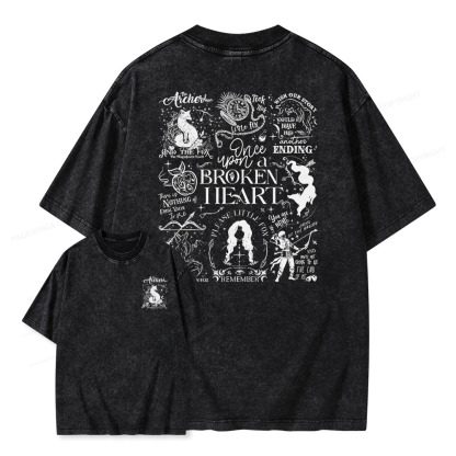 Pagewings The Archer And The Fox Unisex Washed T-shirt