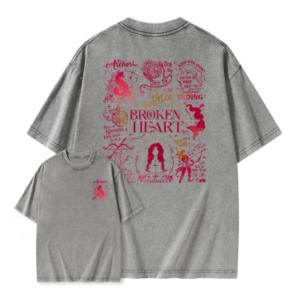 Pagewings The Archer And The Fox Unisex Washed T-shirt