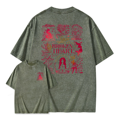 Pagewings The Archer And The Fox Unisex Washed T-shirt