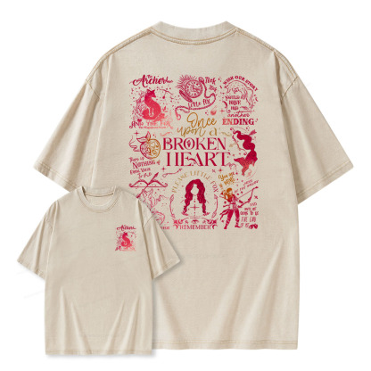 Pagewings The Archer And The Fox Unisex Washed T-shirt