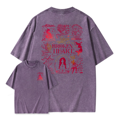 Pagewings The Archer And The Fox Unisex Washed T-shirt
