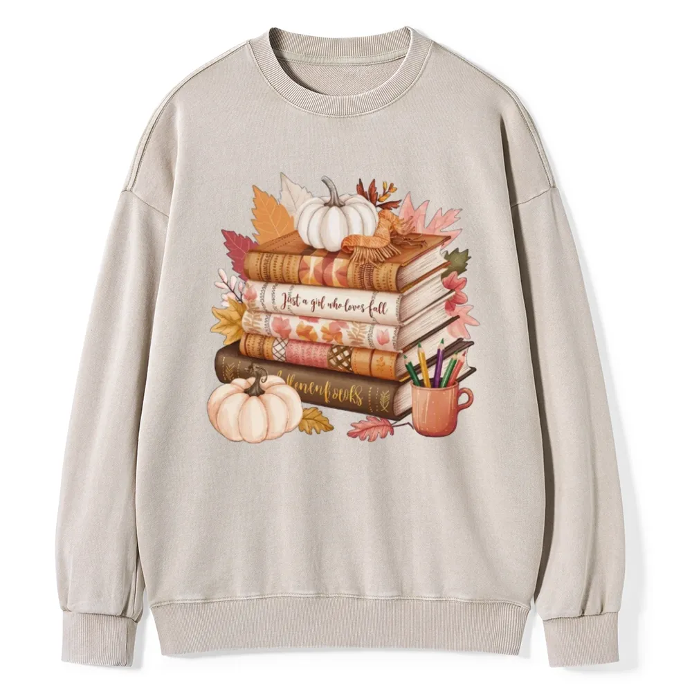 Pagewings Thanksgiving Fall Pumpkin Unisex Washed Sweatshirt
