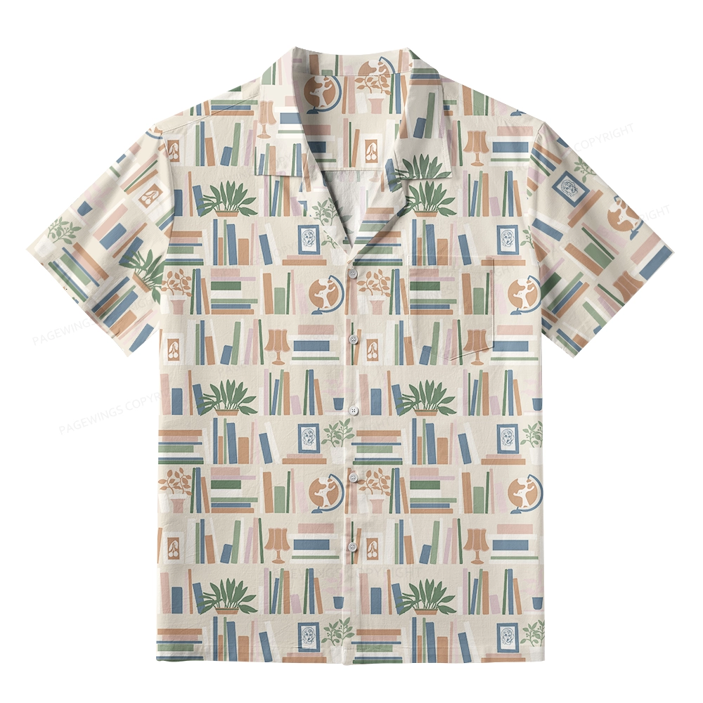 Pagewings Read Books All Day Unisex Hawaiian Shirt