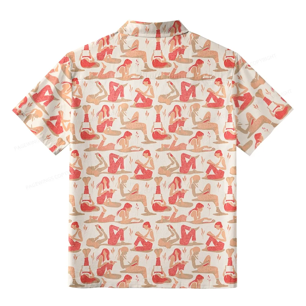 Pagewings Reading Is My Favorite Sport Unisex Hawaiian Shirt