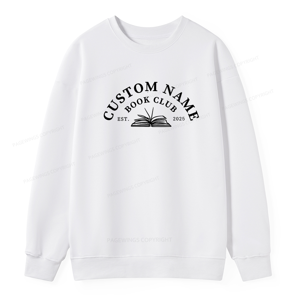 Pagewings Personalized Custom Book Club Unisex Classic Sweatshirt