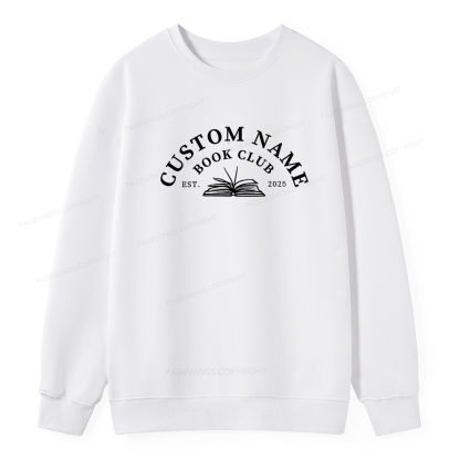Pagewings Personalized Custom Book Club Unisex Classic Sweatshirt