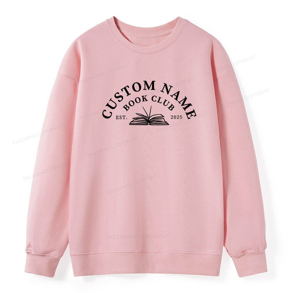 Pagewings Personalized Custom Book Club Unisex Classic Sweatshirt
