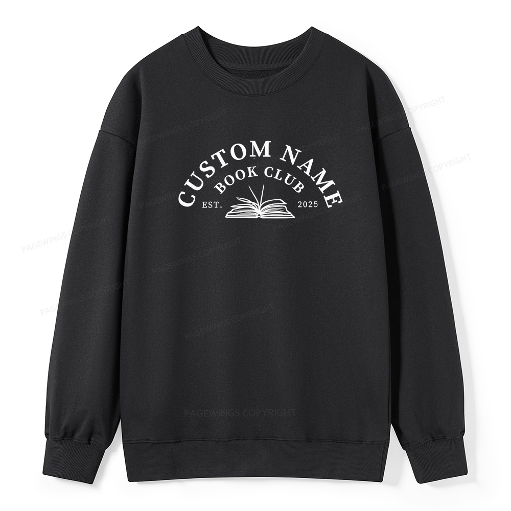 Pagewings Personalized Custom Book Club Unisex Classic Sweatshirt