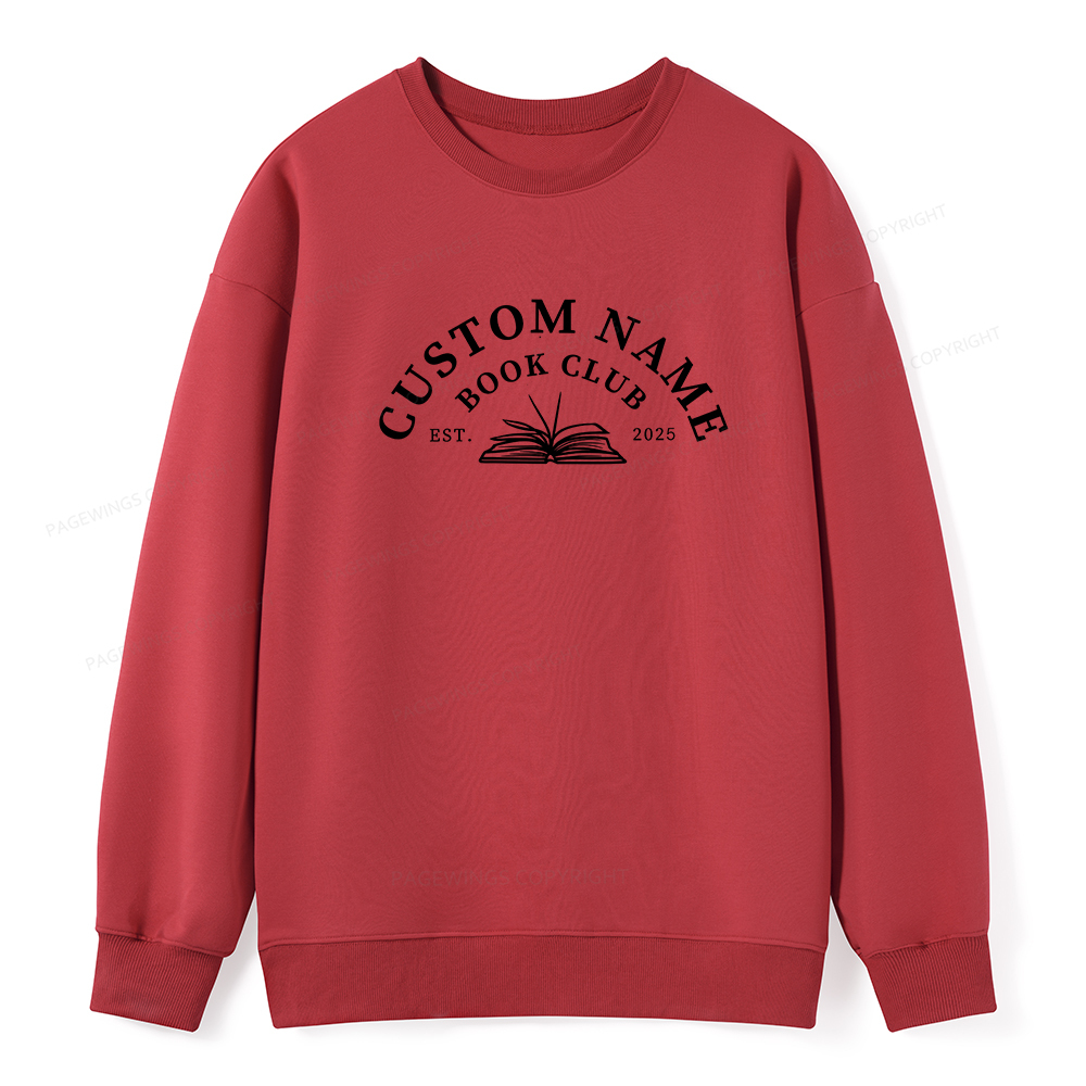 Pagewings Personalized Custom Book Club Unisex Classic Sweatshirt