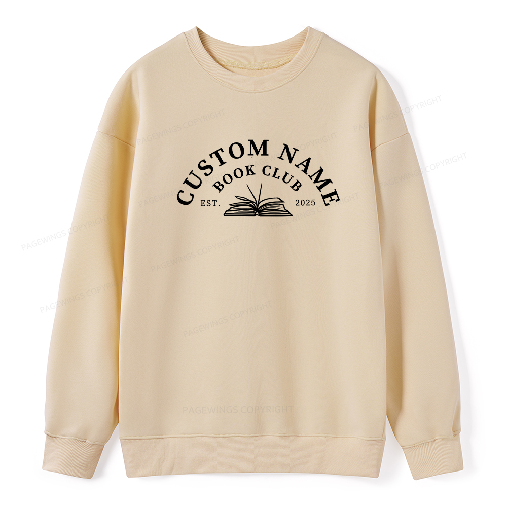 Pagewings Personalized Custom Book Club Unisex Classic Sweatshirt
