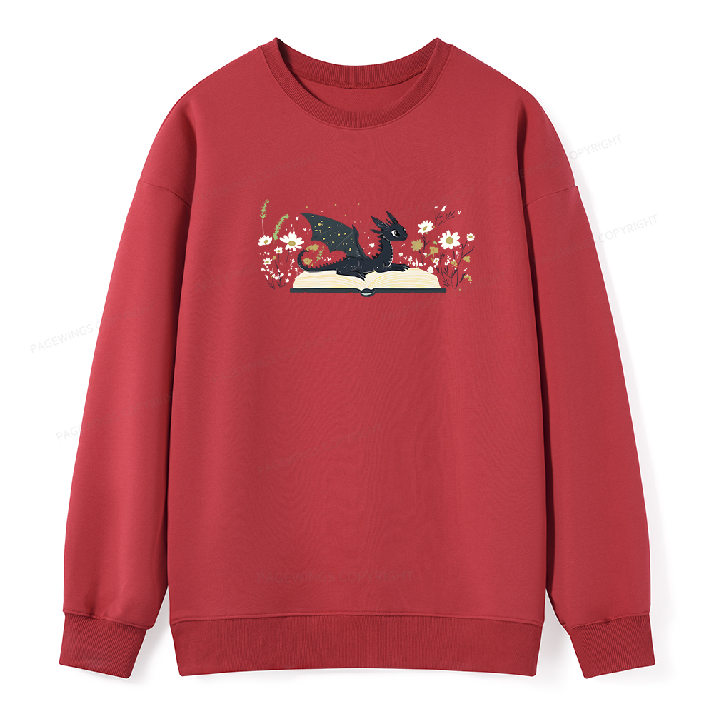 Pagewings Dragon Book Unisex Classic Sweatshirt