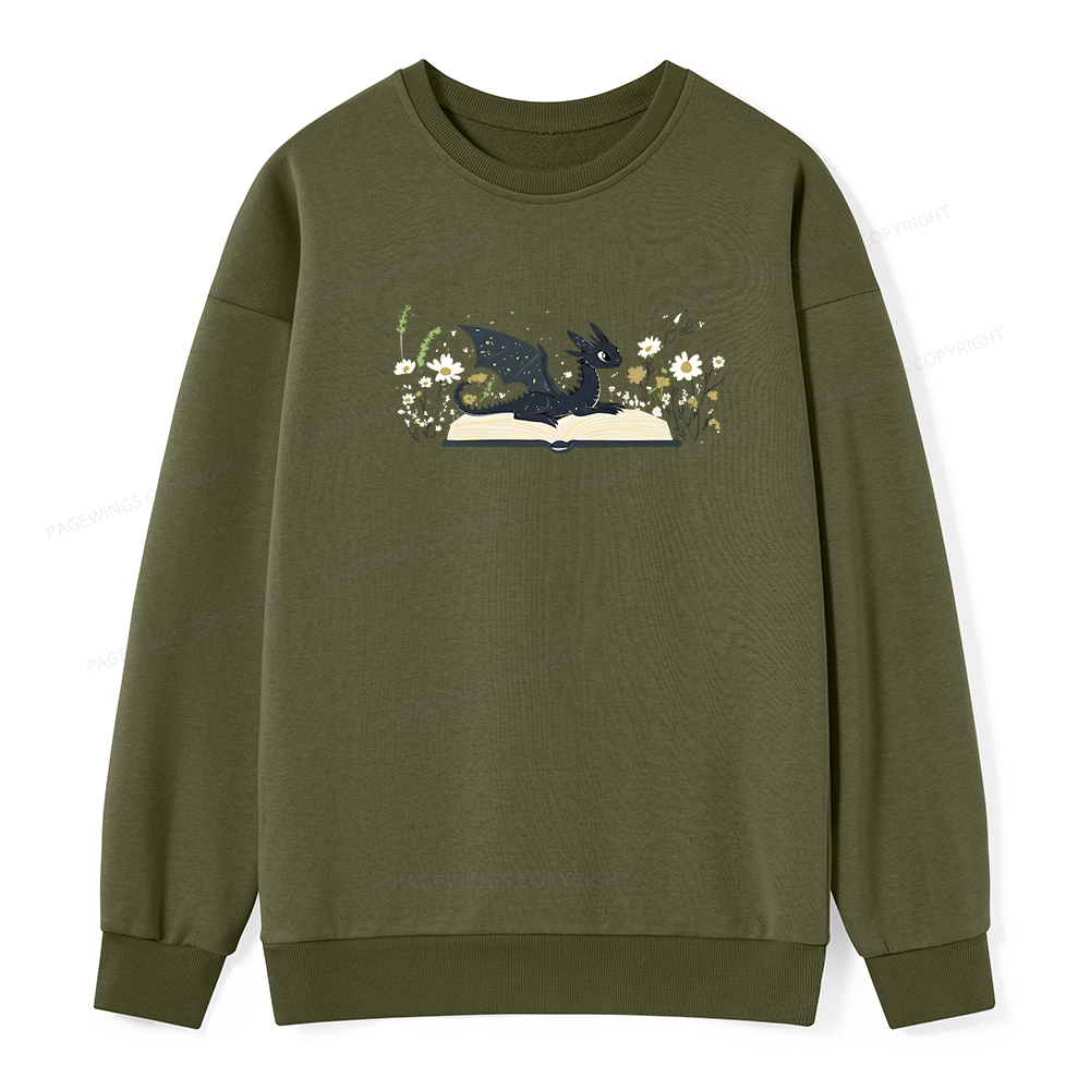 Pagewings Dragon Book Unisex Classic Sweatshirt