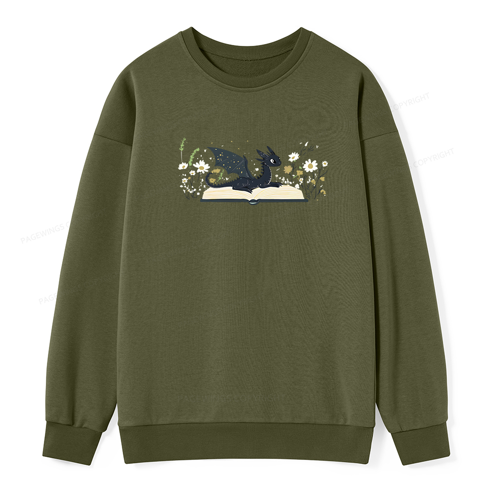 Pagewings Dragon Book Unisex Classic Sweatshirt