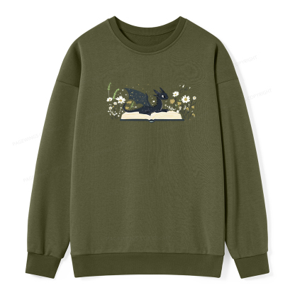 Pagewings Dragon Book Unisex Classic Sweatshirt