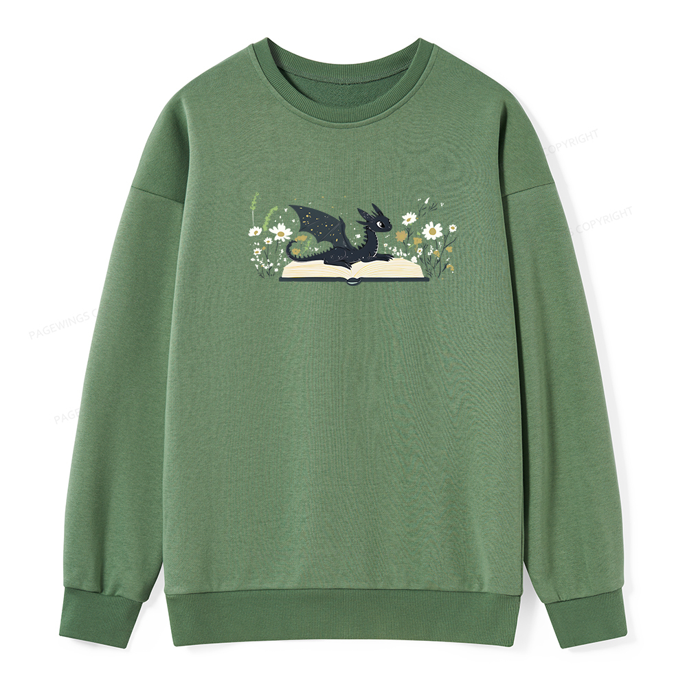 Pagewings Dragon Book Unisex Classic Sweatshirt