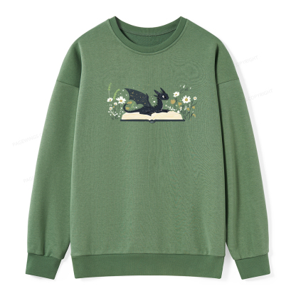Pagewings Dragon Book Unisex Classic Sweatshirt