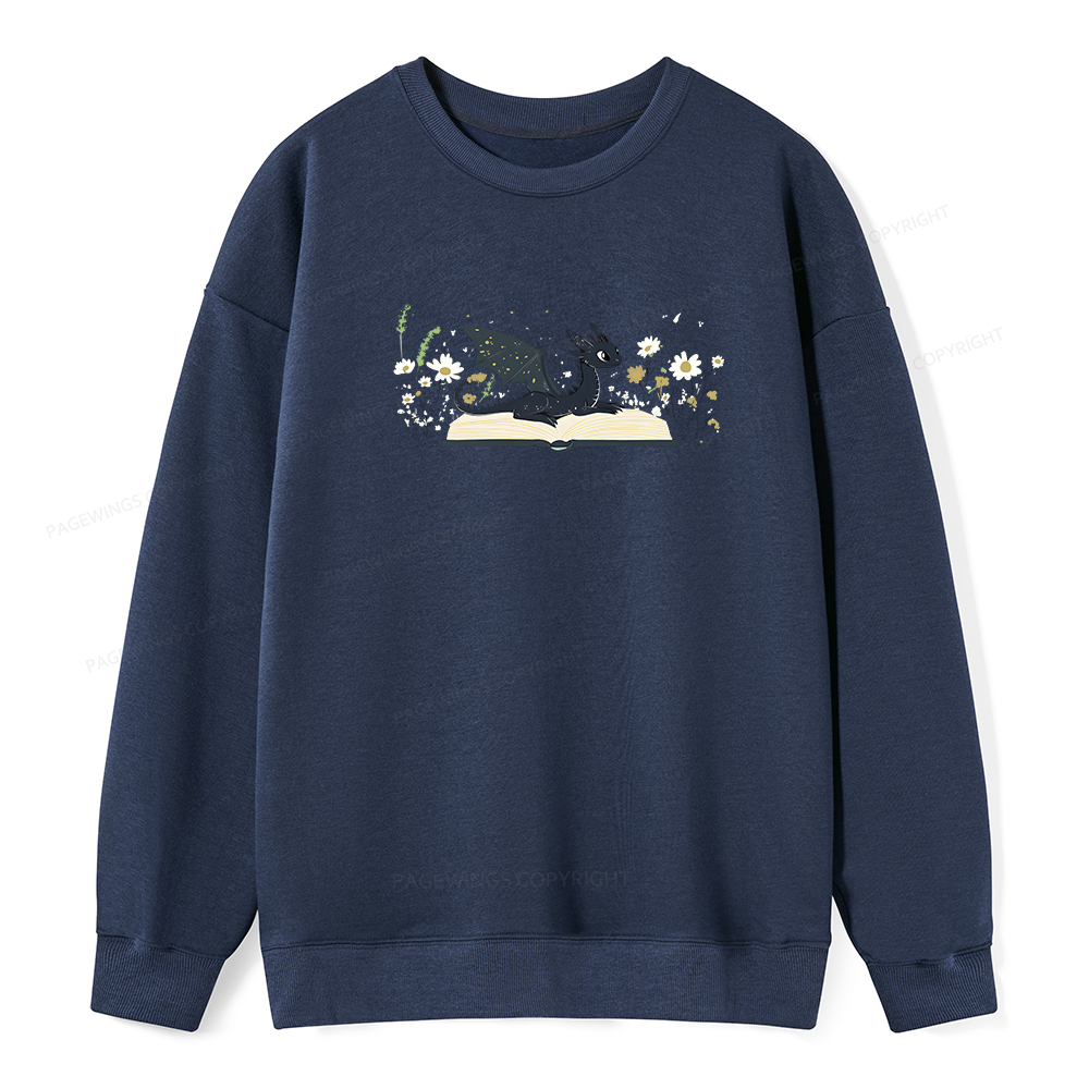 Pagewings Dragon Book Unisex Classic Sweatshirt