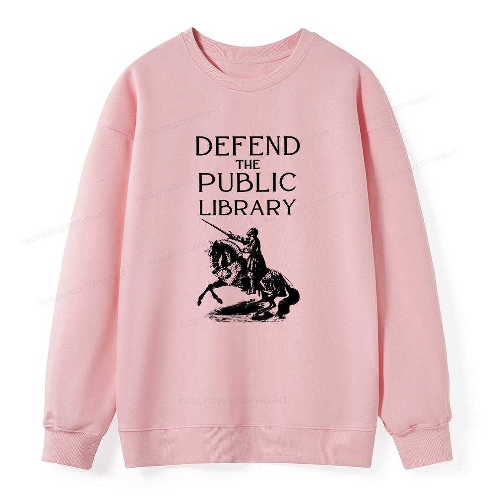 Pagewings Defend The Public Library Unisex Classic Sweatshirt