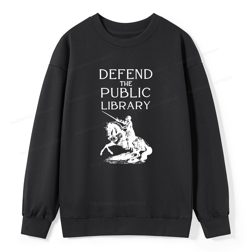 Pagewings Defend The Public Library Unisex Classic Sweatshirt