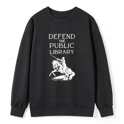 Pagewings Defend The Public Library Unisex Classic Sweatshirt