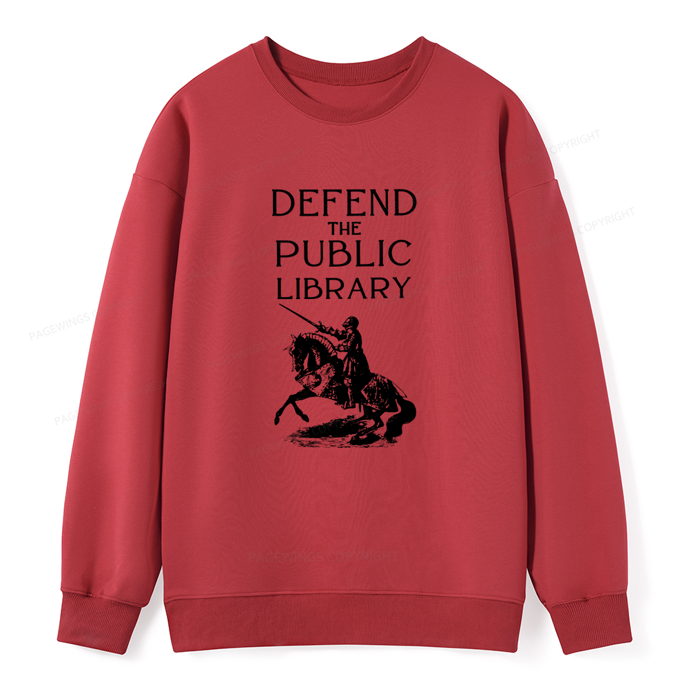 Pagewings Defend The Public Library Unisex Classic Sweatshirt