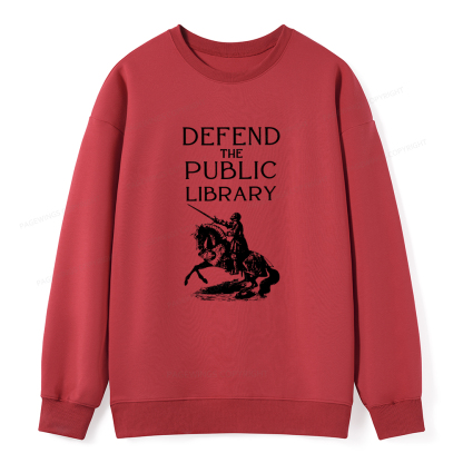 Pagewings Defend The Public Library Unisex Classic Sweatshirt