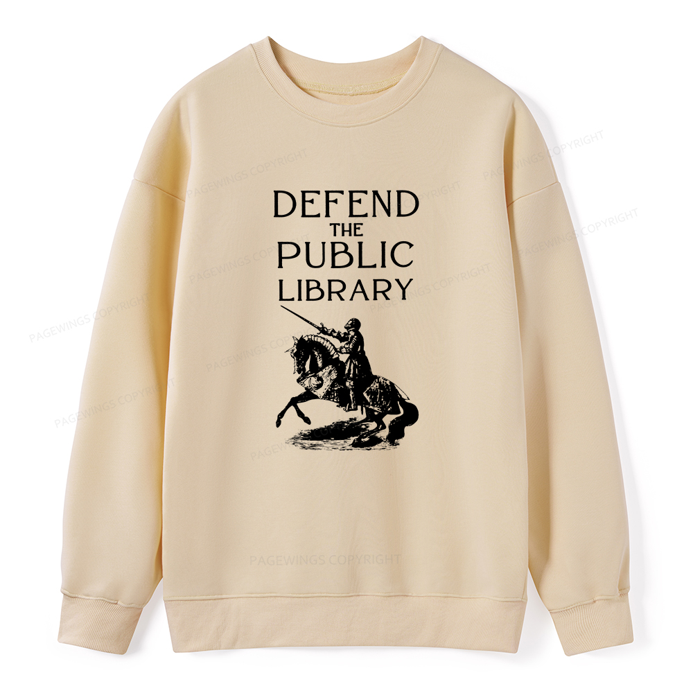 Pagewings Defend The Public Library Unisex Classic Sweatshirt