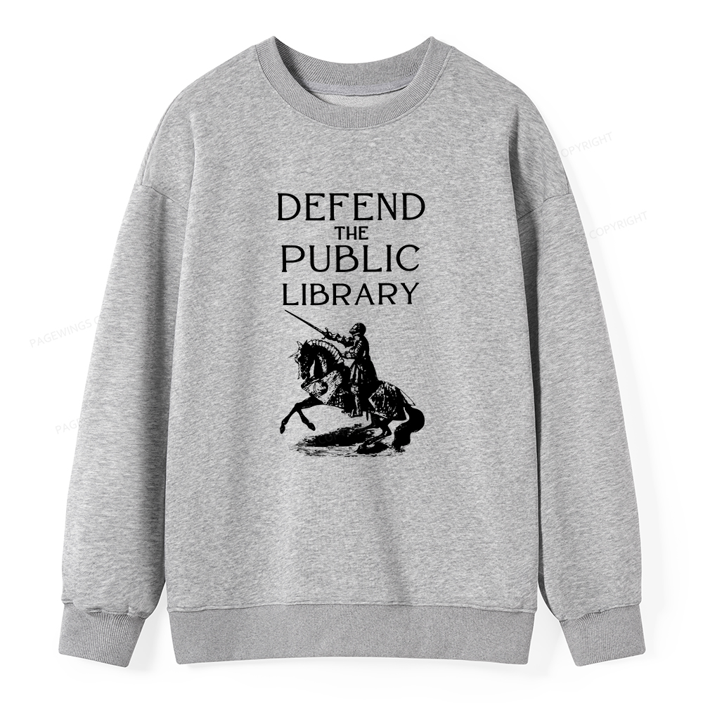 Pagewings Defend The Public Library Unisex Classic Sweatshirt
