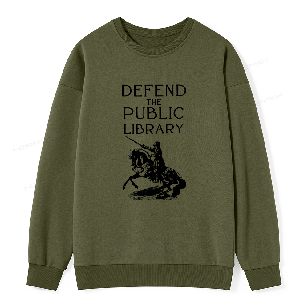 Pagewings Defend The Public Library Unisex Classic Sweatshirt