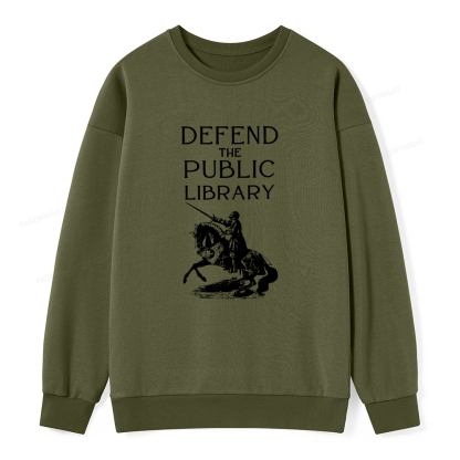 Pagewings Defend The Public Library Unisex Classic Sweatshirt