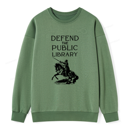 Pagewings Defend The Public Library Unisex Classic Sweatshirt