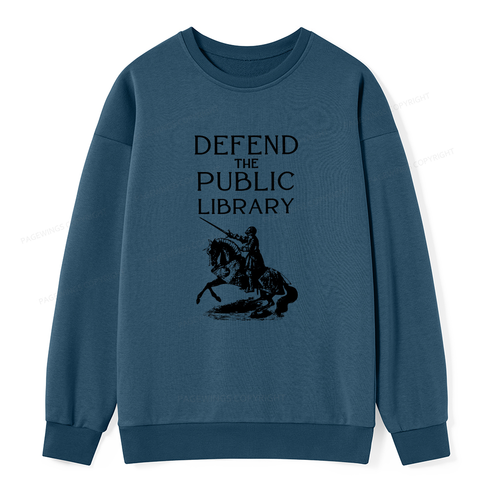 Pagewings Defend The Public Library Unisex Classic Sweatshirt
