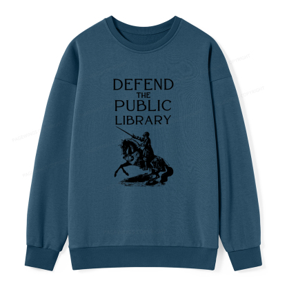 Pagewings Defend The Public Library Unisex Classic Sweatshirt