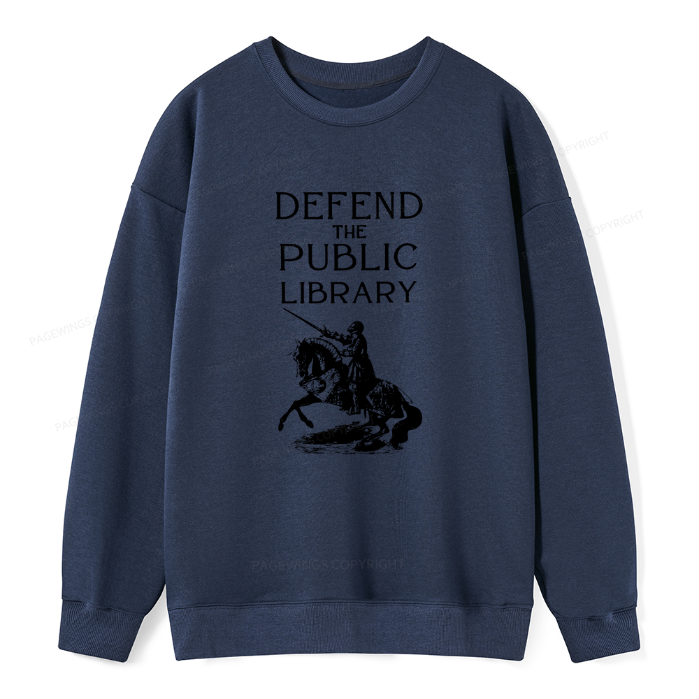 Pagewings Defend The Public Library Unisex Classic Sweatshirt