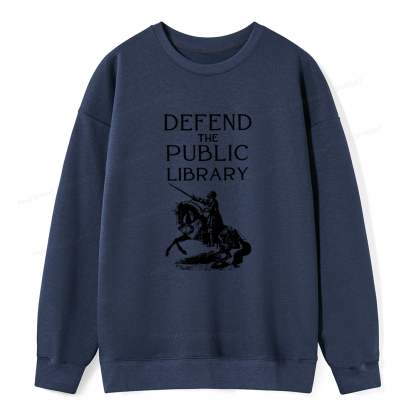 Pagewings Defend The Public Library Unisex Classic Sweatshirt