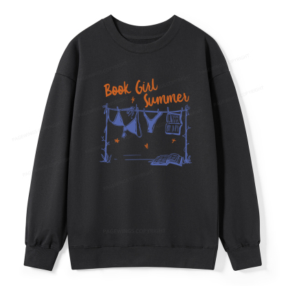 Pagewings Book Girl Summer Bookish Unisex Classic Sweatshirt