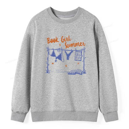 Pagewings Book Girl Summer Bookish Unisex Classic Sweatshirt