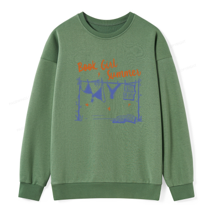 Pagewings Book Girl Summer Bookish Unisex Classic Sweatshirt