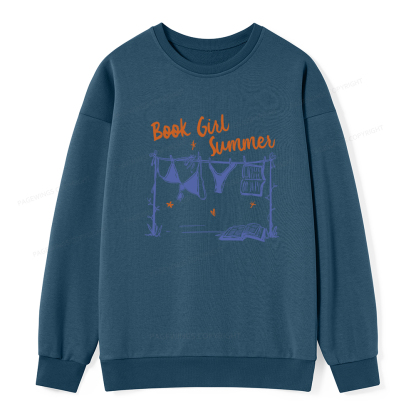 Pagewings Book Girl Summer Bookish Unisex Classic Sweatshirt