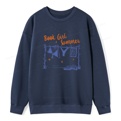 Pagewings Book Girl Summer Bookish Unisex Classic Sweatshirt