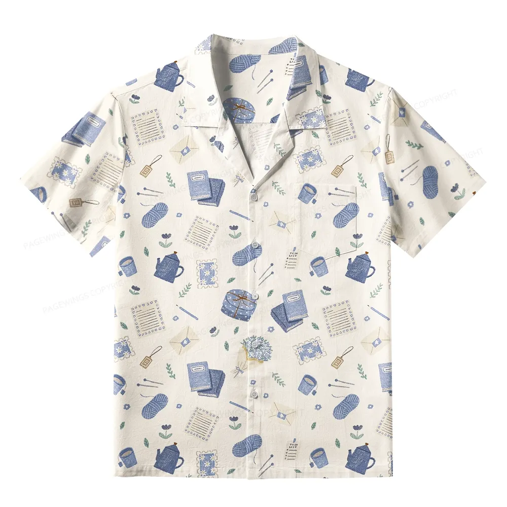 Pagewings Free Societies Read Freely Unisex Hawaiian Shirt
